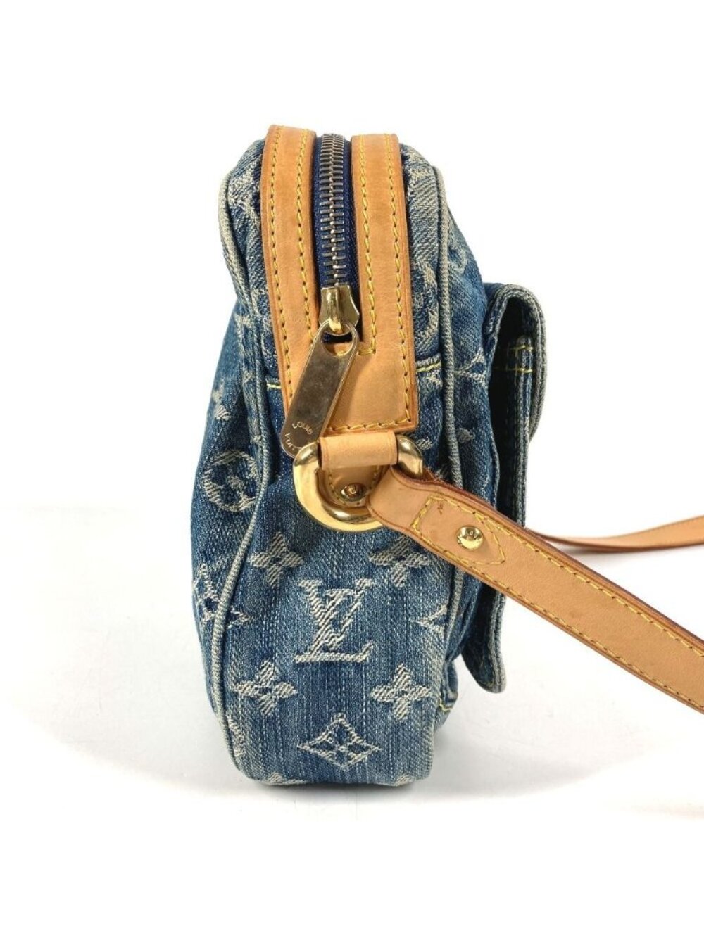 Louis Vuitton Shoulder Bag Monogram Denim Canvas Blue - Picture 4 of 9